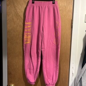 Pink sweatpants from divided for H & M